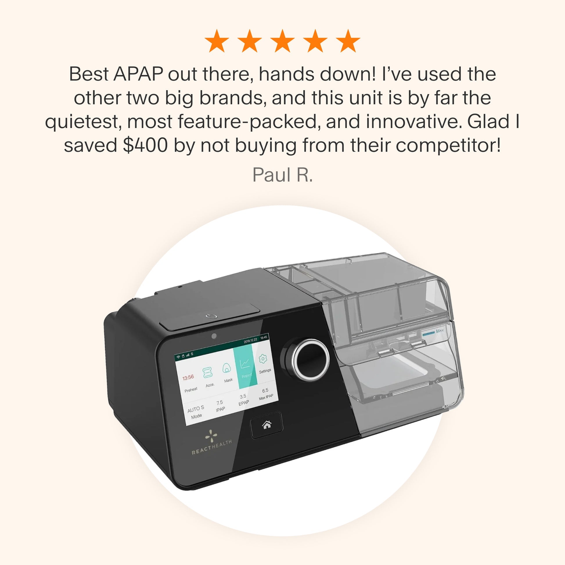 Luna G3 Auto CPAP Machine With Heated Humidifier
