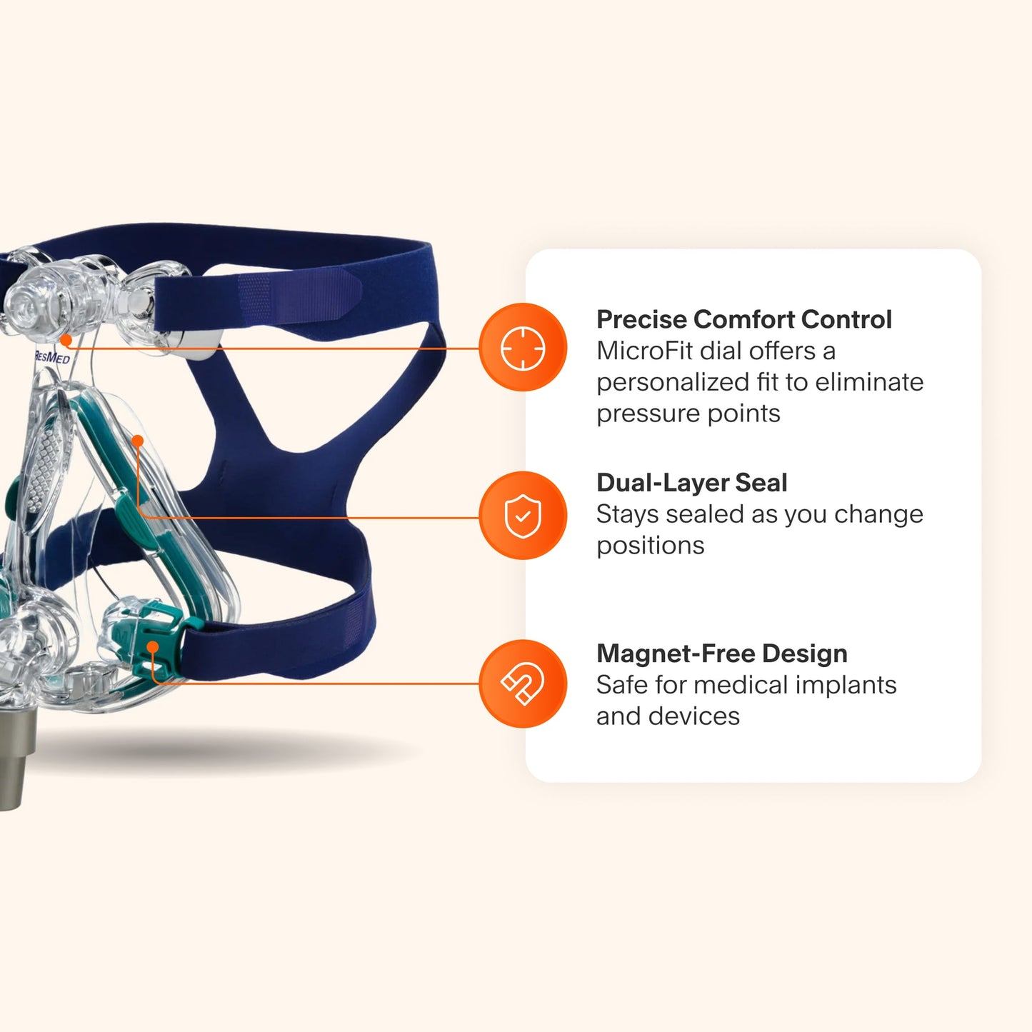 ResMed Mirage Quattro Full Face CPAP Mask