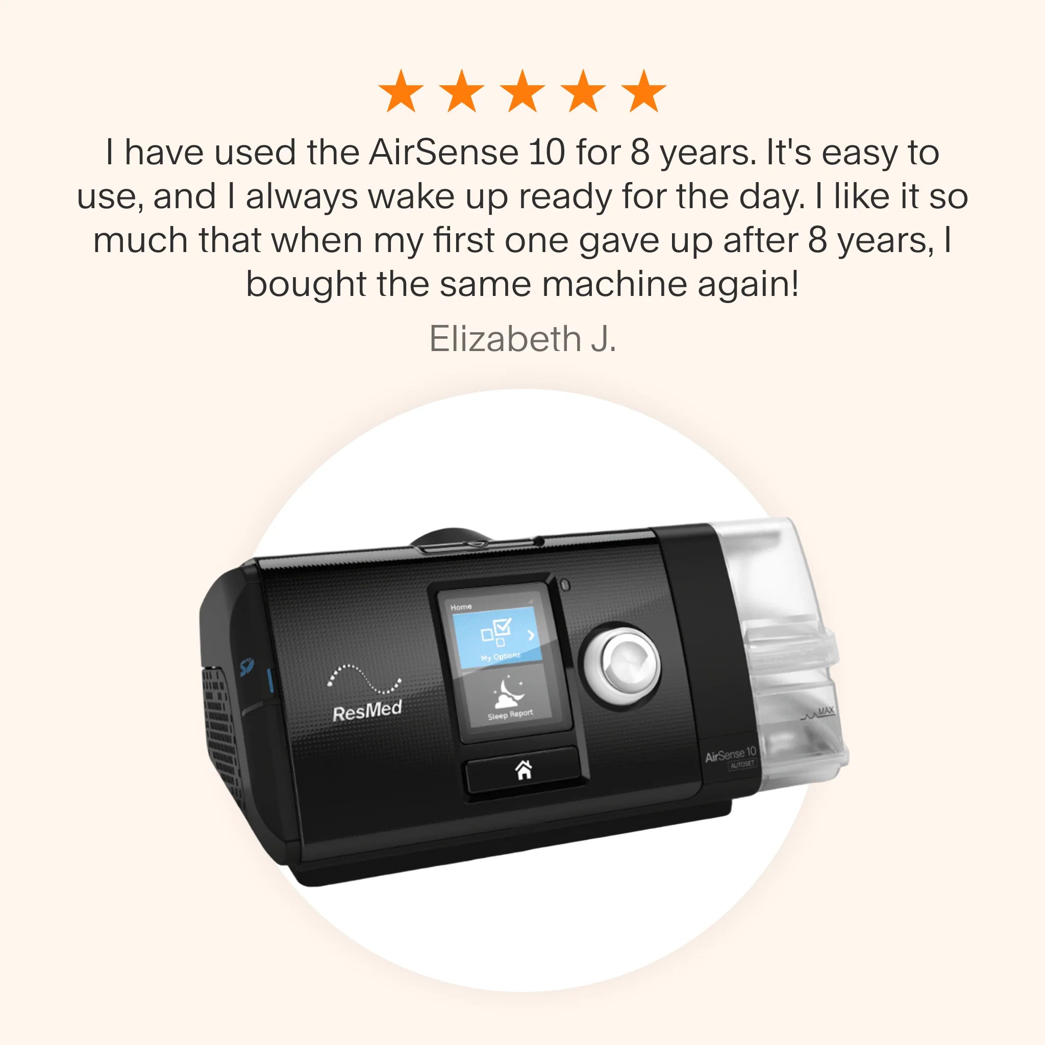 AirSense 10 with AirFit F40