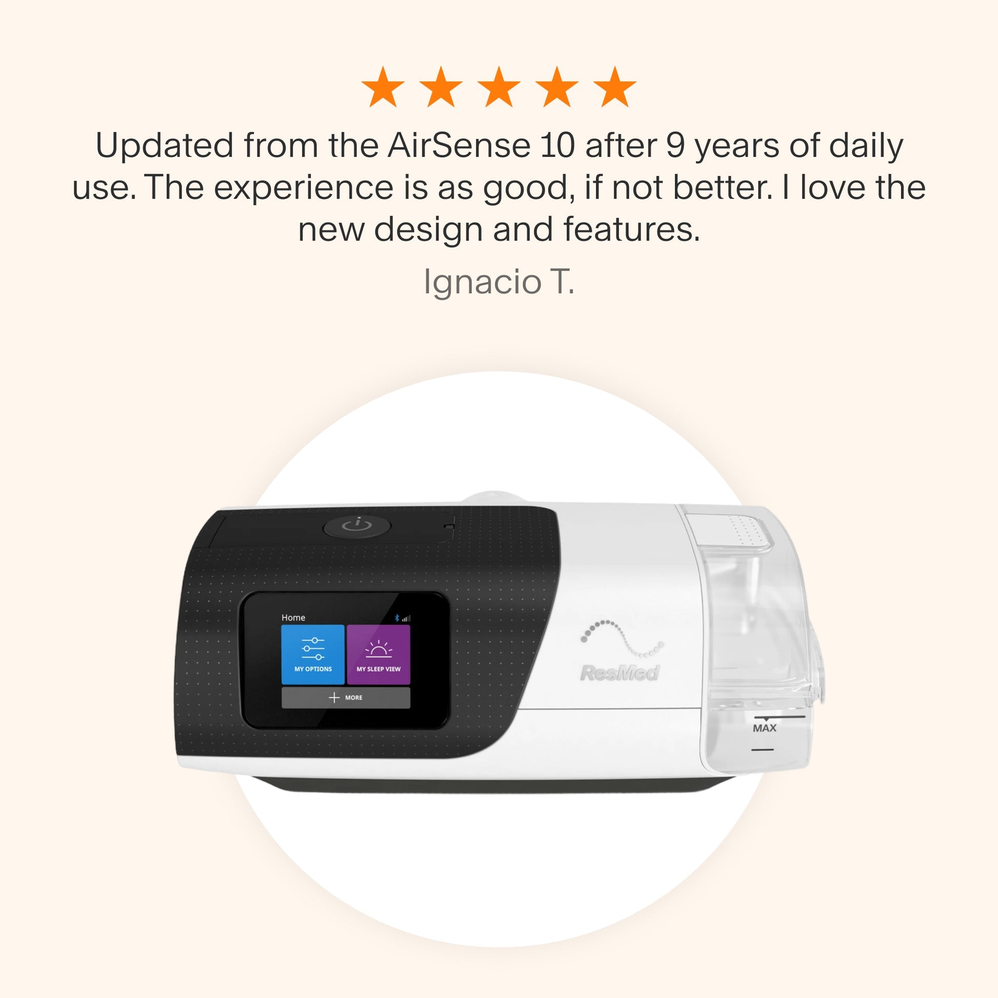ResMed AirSense 11 AutoSet with AirFit P10 Nasal Pillow Mask Bundle