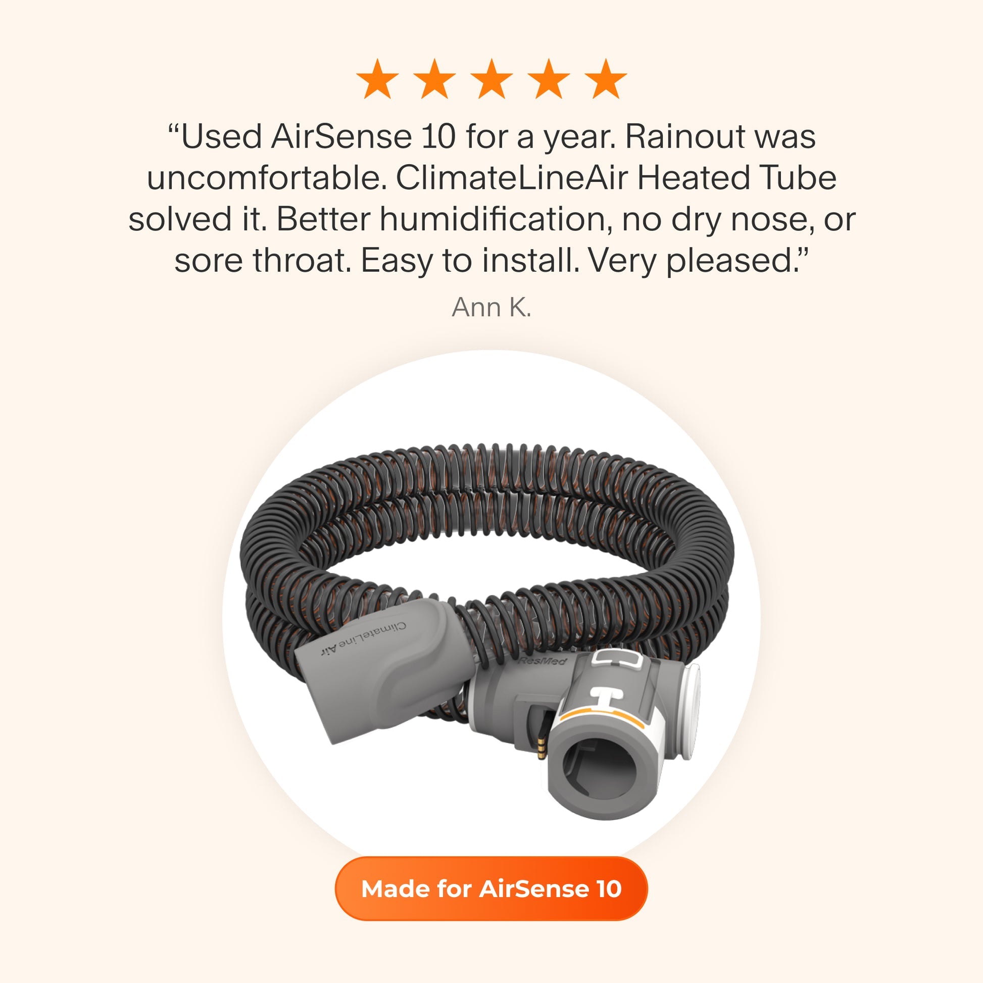 ResMed ClimateLineAir Heated Tubing