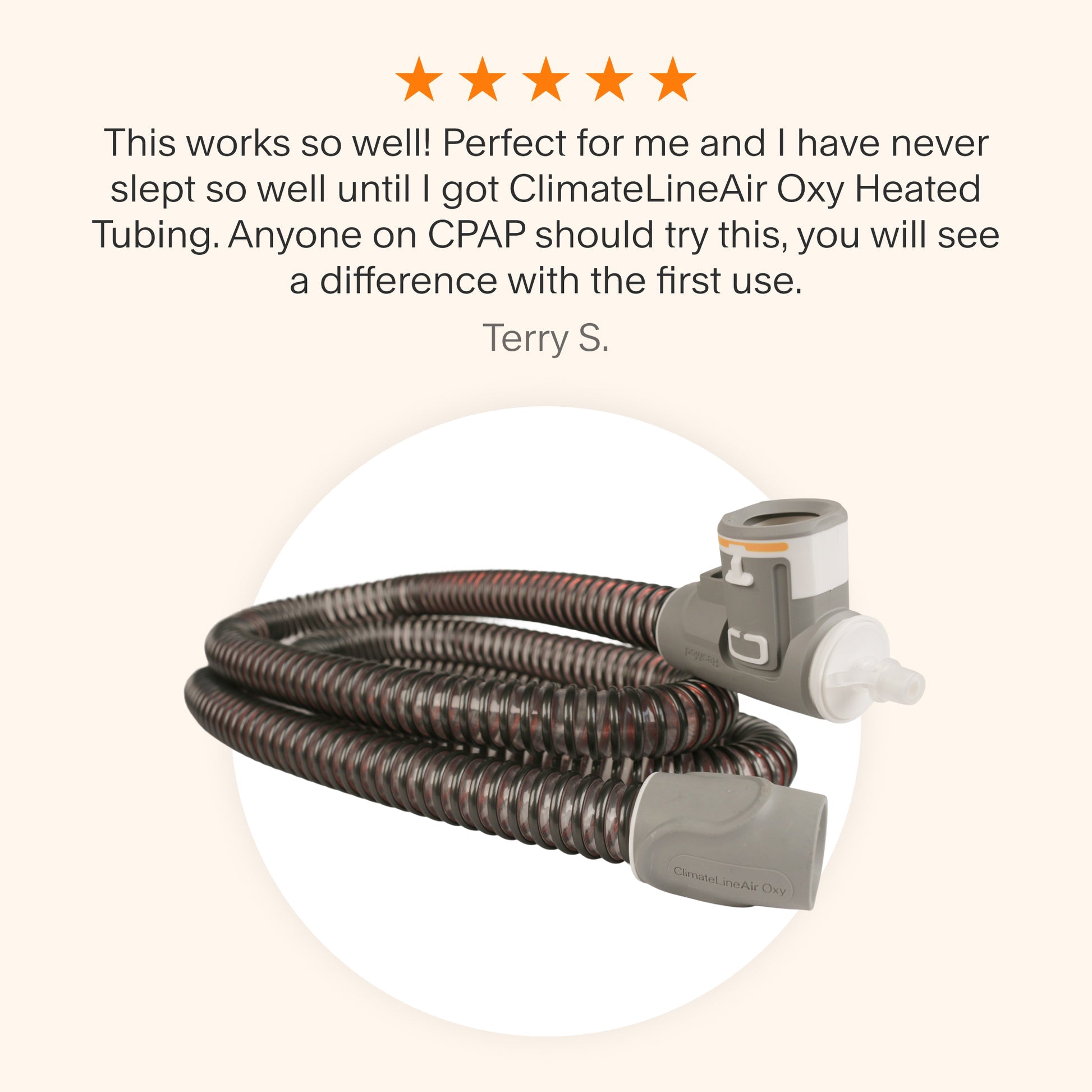 ResMed ClimateLineAir Oxy Heated Tubing