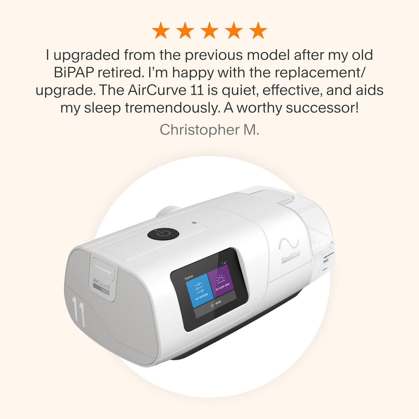 ResMed AirCurve 11 VAuto with HumidAir Humidifier