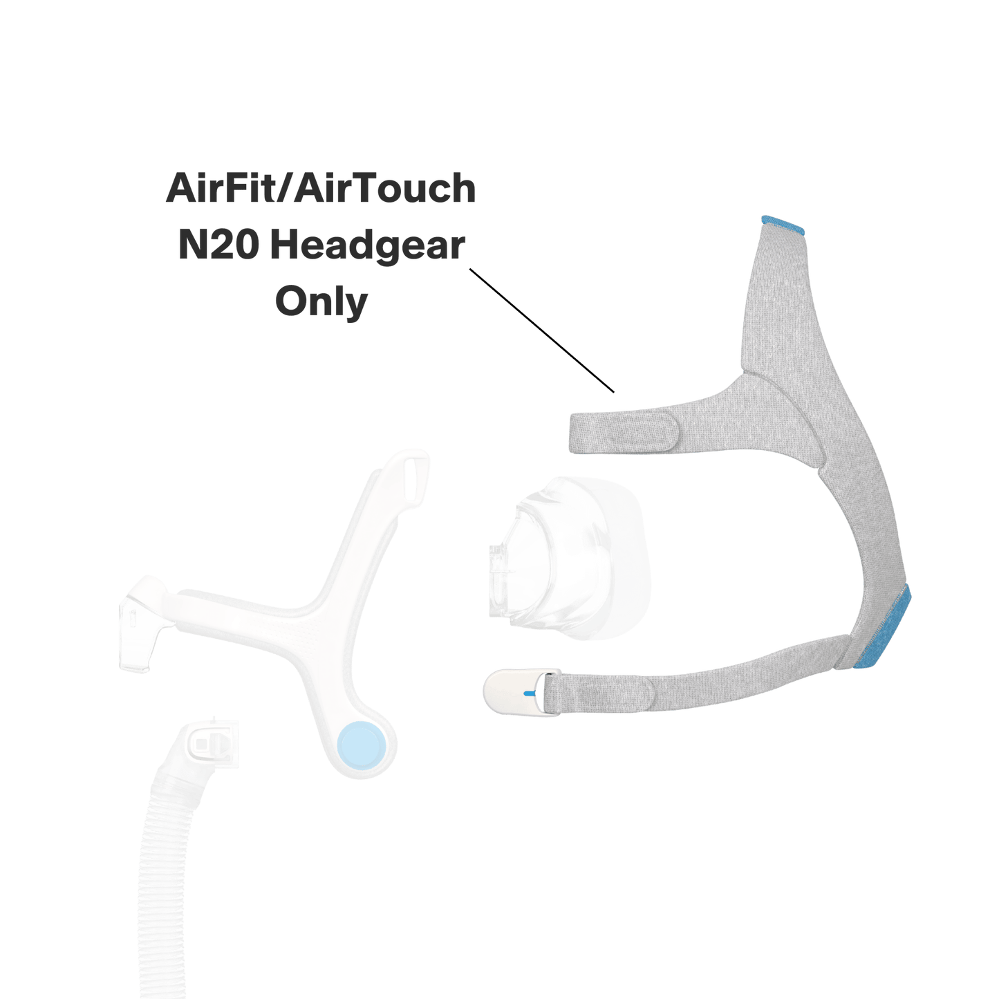 ResMed Headgear for AirFit N20 & AirFit N20 for Her Nasal CPAP Masks
