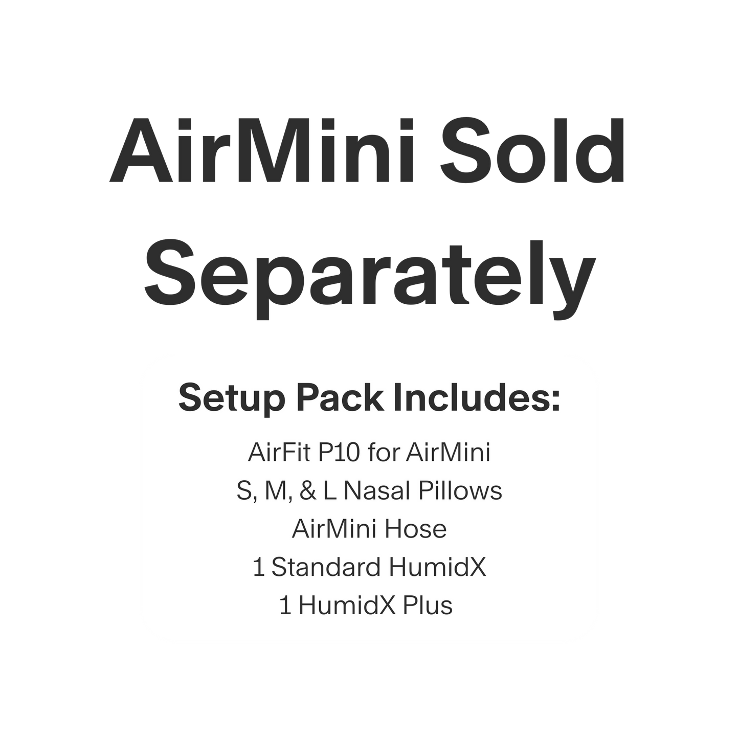 ResMed AirMini Setup Pack for AirFit P10