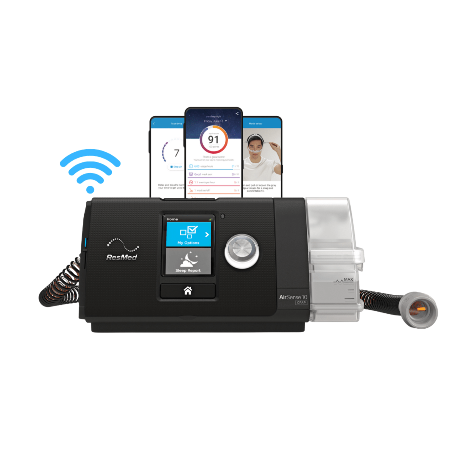 ResMed AirSense 10 AutoSet with P10 Nasal Pillow Mask Bundle