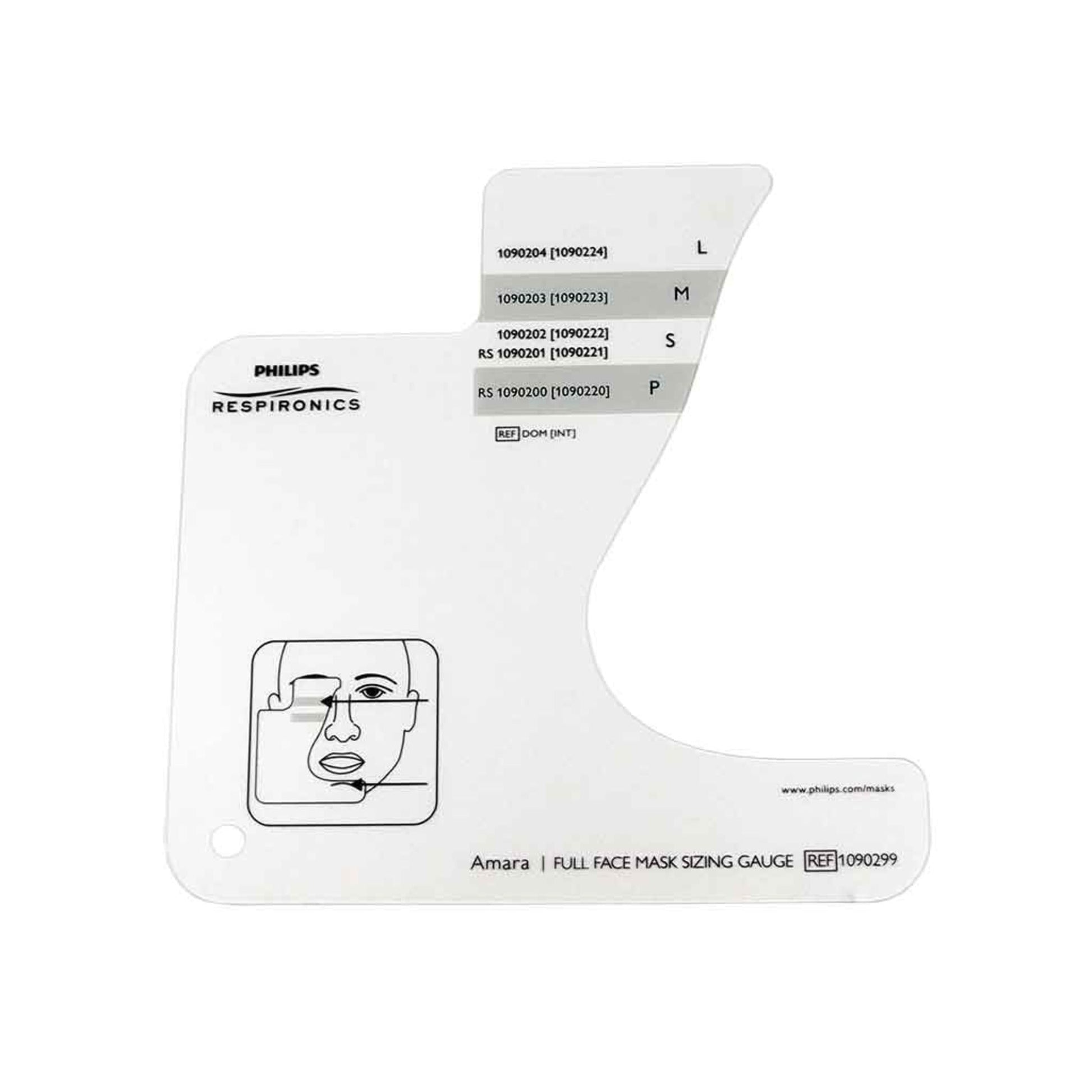 Sizing Gauge for Amara Full Face Mask