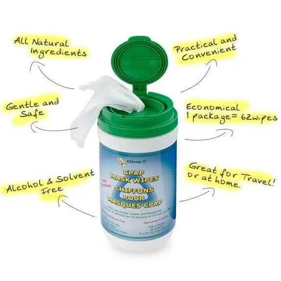 Citrus II CPAP Mask Wipes