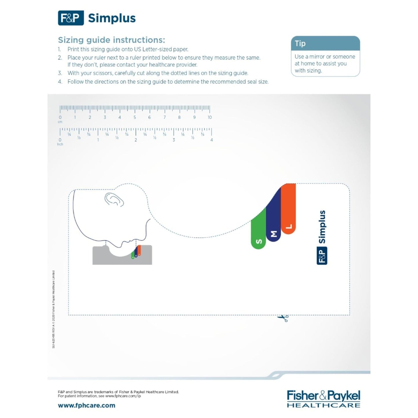 Fisher & Paykel Simplus Full Face CPAP Mask
