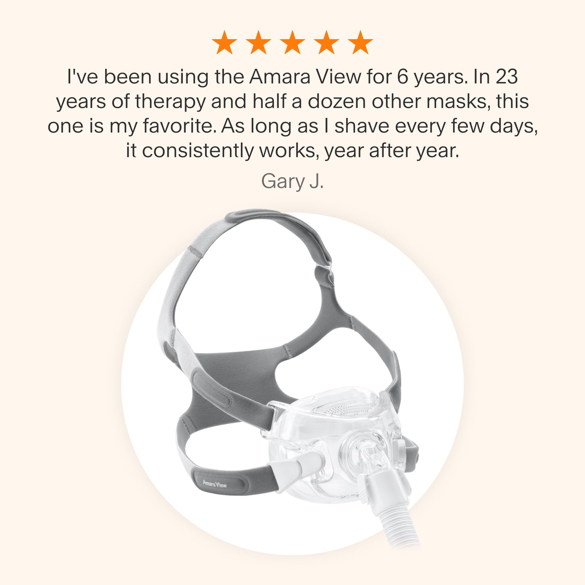 Amara View Full Face CPAP Mask with Headgear
