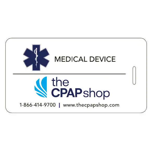 Medical Identification Luggage Tag for CPAP Equipment